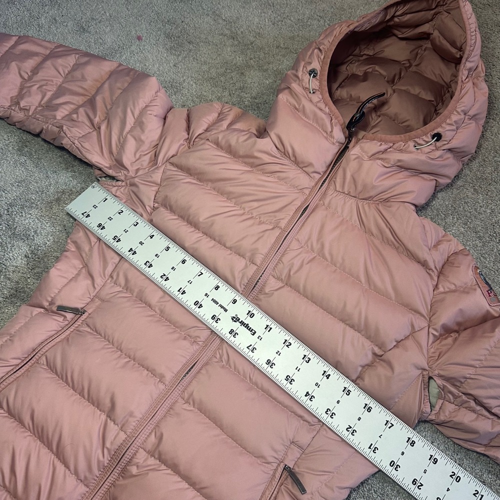 Parajumpers Puffer Jacket Womens XS Pink Super Lightweight Hooded Down Coat - Picture 13 of 15